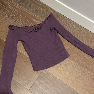 Abercrombie & Fitch Off Shoulder Tee